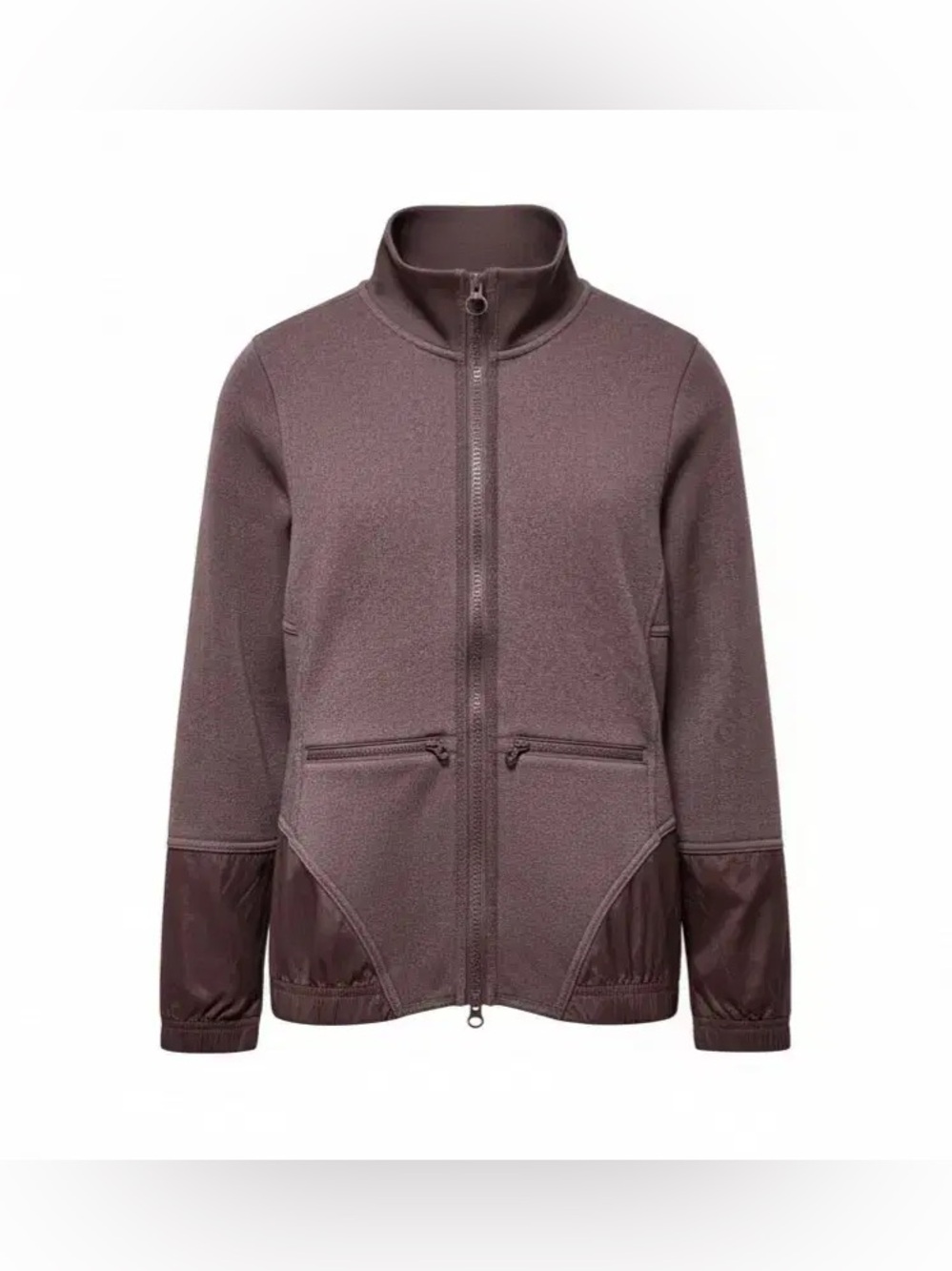 Women's Full-Zip Fleece Jacket in Deep Mauve